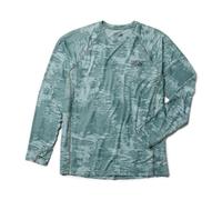 Mountain Hardwear Men's Crater Lake Long Sleeve, Blue Sage Inked Dyed Print, XXL