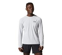 Mountain Hardwear Men's Standard Crater Lake Long Sleeve Crew, Glacial, Large