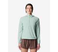 Mountain Hardwear Sunshield Long Sleeve Half Zip T-Shirt Pastel Blue Women - M
