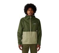Mountain Hardwear Threshold Hooded Jacket dark green beige - L