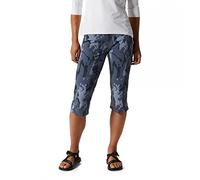 Mountain Hardwear Women's Dynama/2 Capri Pant for Climbing, Camping, and Everyday Wear | Odor-Resistant and Sun Protection, Blue Slate Crag Camo, S