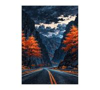Mountain Highway Jigsaw Puzzles for Adults 1500, Fun Challenging Educational Games, Difficult Jigsaw Puzzles for Adults, Puzzle 1500 Pieces