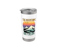Mountain Hiking Design for Hikers - Mountains are Calling Stainless Steel Insulated Tumbler