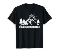 Mountain Hiking Mountaineers Motif Outdoor Loyalty Mountain Vagabond T-Shirt