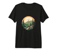 Mountain Hiking, Nature Lover, Outdoor Explorer, Wilderness Premium T-Shirt