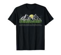 Mountain Hiking Sunset Forest Trees Nature T-Shirt