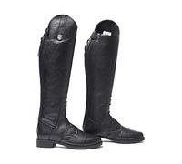 Mountain Horse Junior Veganza Long Riding Boots - Black - Elastic along the back of the shaft for a better individual fit -