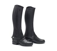 Mountain Horse Soft Rider Chaps Black - Breathable Waterproof Sprayproof - Breathable, Durable Full Grain Leather Half Chaps