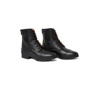 Mountain Horse Womens Aurora Lace Paddock Boots Black - Full grain leather - Front zip