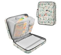 Mountain House Zipper Binder Bag 3 Ring 6-Tab Expanding File Folder 500 Sheets Organizer for School Work Office