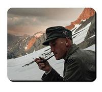 Mountain Hunter Soldier WK 2 Alps Mountains Snow Edelweiss Whistle Mouse Mat Computer Laptop PC #8294