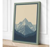 Mountain in Silence Canvas Wall Art Print 24x16 Inch | Ready to Hang, Gallery Wrapped, Fade-Resistant Inks, Securely Packaged, UK Made