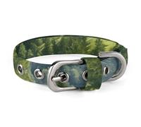 Mountain in The Summer Pet Collar Easy Snap on Buckle Adjustable Collar with 5 Hole Positions Training Collar for Large Medium and Small Pets,Pet Supplies,Stuff,Accessories