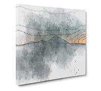 Mountain in Whistler Canada Canvas Print | Gallery Wrapped 30mm Frame Wall Art | 20x20 inches | Ready to Hang | Modern Landscape Picture | Living Room Bedroom Lounge Office