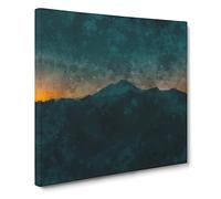 Mountain in Whistler Canada Canvas Print | Gallery Wrapped 30mm Frame Wall Art | 20x20 inches | Ready to Hang | Modern Landscape Picture | Living Room Bedroom Lounge Office