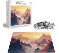 Mountain Jigsaw Puzzle 2025 Puzzle 5000 Pieces, Jigsaw Puzzles for Adults 5000 Piece Landscape Wooden Puzzles for Adults, Challenging Game Toys Jigsaws for Wall Decoration and Gifts Christmas H-4301
