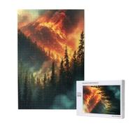 Mountain Jigsaw Puzzles for Adults 5000, Forest Large Wooden Puzzles for Adults, Funny/Difficult/Impossible/Challenging Decompression Games, As a Birthday for Women and Men 2T-1637