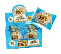 Mountain Joes On-the-Go Chocolate Protein Rice Cake Twin Packs | High Protein, Low Sugar Snack with 10g Protein | Nutritional & Healthy Gym Snack Bar | Box of 12 x 64g (Box, White Chocolate)