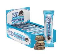 Mountain Joes On-the-Go Protein Bar | High Protein & Fibre, Low Sugar Bar with 18g Protein | Nutritional & Healthy Gym Snack Bar | Box of 12 x 55g (Box, Chocolate Cookie Cream)
