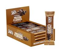 Mountain Joes On-the-Go Soft-Baked Oat Protein Flapjack | High Protein & Fibre, Reduced Sugar Bar with 15g Protein | Healthy Gym Snack Bar | Box of 16 x 60g (Box, Chocolate Chunk)