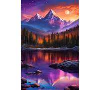 Mountain Jungle Lake 2000 Piece Jigsaw Puzzles for Adults, Challenging and Brainteasing, Difficult Puzzles, Puzzle 2000 Pieces