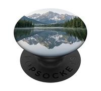 Mountain Lake Alpine Peaks Reflection Landscape Photography PopSockets Adhesive PopGrip
