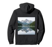 Mountain Lake Alpine Peaks Reflection Landscape Photography Pullover Hoodie