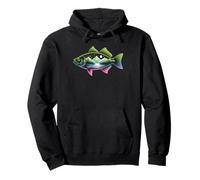 Mountain Lake Bass Fish Angler Outdoor Wilderness Apparel Pullover Hoodie