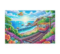 Mountain Lake Forest 1000 Piece Jigsaw Puzzle For Men Cognitive Development Adults Anxiety Memory Care Mothers Valentines Gift High-grade Rigid Cardboard 1000 PCS
