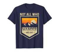 Mountain Lake Hiking - Not All Those Who Wander Are Lost T-Shirt