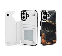 Mountain Lake House Swan Wallet Phone Case Compatible with iPhone 16 Flip Phone Case with Card Holder