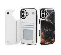 Mountain Lake House Swan Wallet Phone Case Compatible with iPhone 16 Plus Flip Phone Case with Card Holder