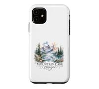 Mountain Lake Magic Watercolor Landscape Case for iPhone 11