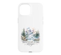Mountain Lake Magic Watercolor Landscape Case for iPhone 15
