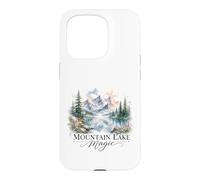 Mountain Lake Magic Watercolor Landscape Case for iPhone 15 Pro