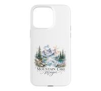 Mountain Lake Magic Watercolor Landscape Case for iPhone 15 Pro Max