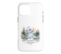 Mountain Lake Magic Watercolor Landscape Case for iPhone 16 Pro Max