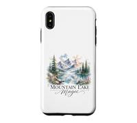 Mountain Lake Magic Watercolor Landscape Case for iPhone XS Max
