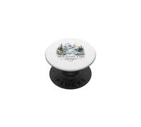 Mountain Lake Magic Watercolor Landscape PopSockets Adhesive PopGrip
