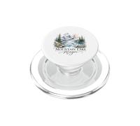 Mountain Lake Magic Watercolor Landscape PopSockets PopGrip for MagSafe