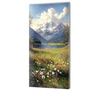 Mountain Lake Paint by Numbers, Large Paint by Numbers for Adults, DIY Oil Painting Kit for Kids Beginner, Hobbies for Adults Women, Canvas Acrylic Paints Craft Set, Gifts for Women 40x80in w-819