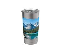 Mountain Lake Reflection Alpine Scenic Landscape Graphic Stainless Steel Insulated Tumbler