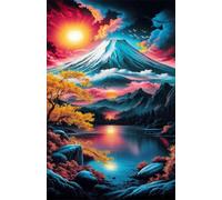 Mountain Lake Scenery 200 Piece Jigsaw Puzzles for Adults, Challenging and Brainteasing, Difficult Puzzles, Puzzle 200 Pieces