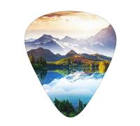 Mountain Lake View Sunny Day Nature High-Quality, Wear-Resistant And Tough Guitar Picks Give You A Different Musical Experience