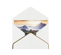 Mountain Lake View Sunny Day Nature Print Greeting Cards Blank Card With Envelopes For Business Invitations Birthday Weddings 16 X 11.5 Cm
