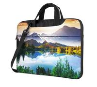 Mountain Lake View Sunny Day Nature Printed Waterproof Laptop Case Ultra-Thin Portable One-Shoulder Laptop Bag 600d Oxford 13in/14in/15.6in