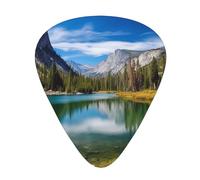 Mountain Lakes Guitar Plectrums, 12 Pcs Lightweight Guitar Plectrums, 0.46mm/0.71mm/0.96mm Thickness For Acoustic Guitar Acoustic Electric Guitar Ukulele Bass