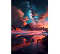 Mountain Landscape 200 Piece Jigsaw Puzzles for Adults, Challenging and Brainteasing, Difficult Puzzles, Puzzle 200 Pieces