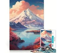 Mountain Landscape Anime Hard Jigsaw Puzzle for Adults 1000 Pieces Solid Logic Toy Simple Fun Precision Cut (50x75cm)