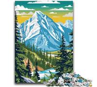 Mountain Landscape Art Siberia Puzzles for Adults And Teenagers, Help The Brain Exercise Addictive Toys to Cultivate Patience Perfect Decoration 1000pcs (26x38cm)